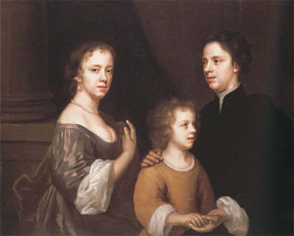 Self-Portrait with her Husband,Charles,and their Son,Bartholomew